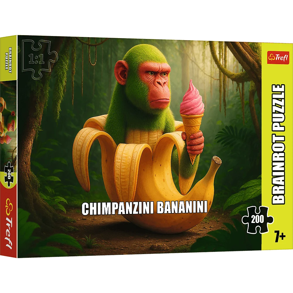 Puzzle Trefl BrainRots 200 el. z Chimpanzini Bananini