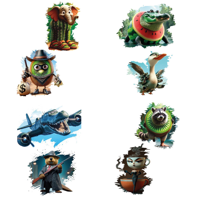 BRAINROT Holograficzne Karty z Tatuażami