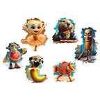 BRAINROT Holograficzne Karty z Tatuażami