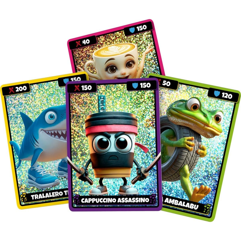 BRAINROT Holograficzne Karty z Tatuażami