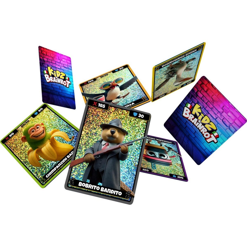 BRAINROT Holograficzne Karty z Tatuażami