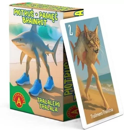 Karty Piotruś i Pamięć z Tralalero Tralala